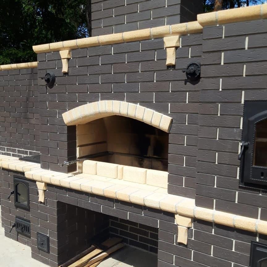 Облицовочный пустотелый, М-200,120x250x88, черный, Тербунский гончар КЗ