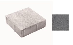 Плитка тротуарная, 200*200*40 мм, ЛА-Линия 2К.4, гладкая, черный, завод Выбор