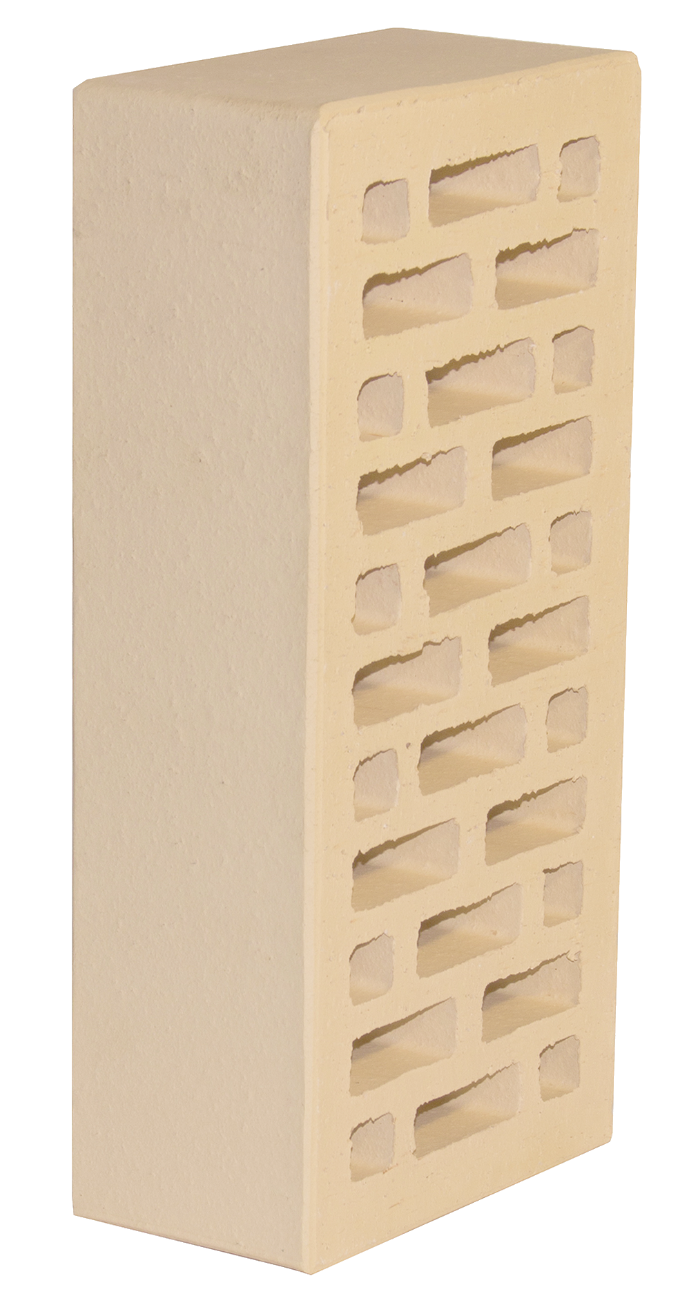 Облицовочный пустотелый, М-150,120x250x65, белый, Новомосковский КЗ